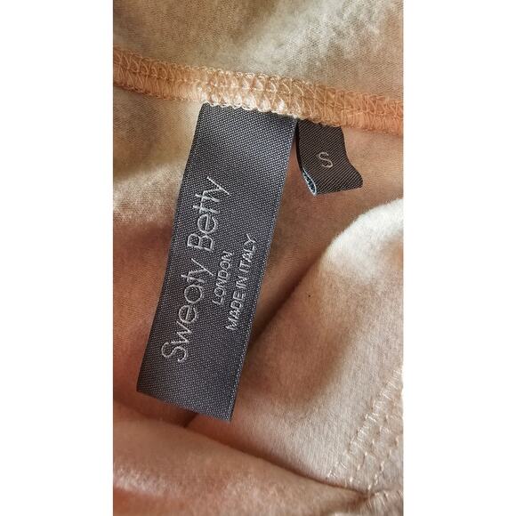 Sweaty Betty Cool Down Short Sleeve Luxe Hoody Liberty Pink Made in Italy - Picture 6 of 12